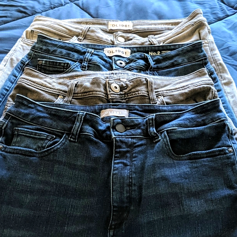 DL1961 Dark Denim to Grey Jeans